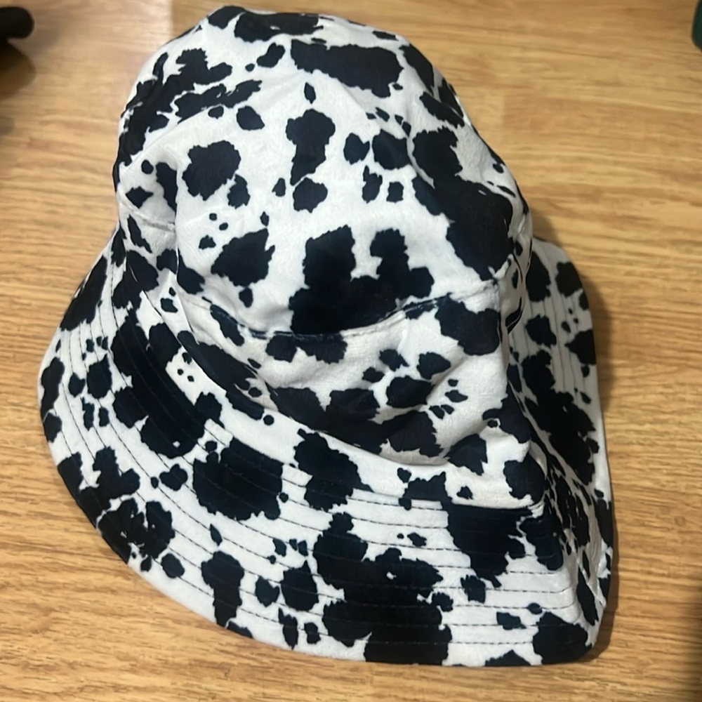 Suede Cow Bucket Hat